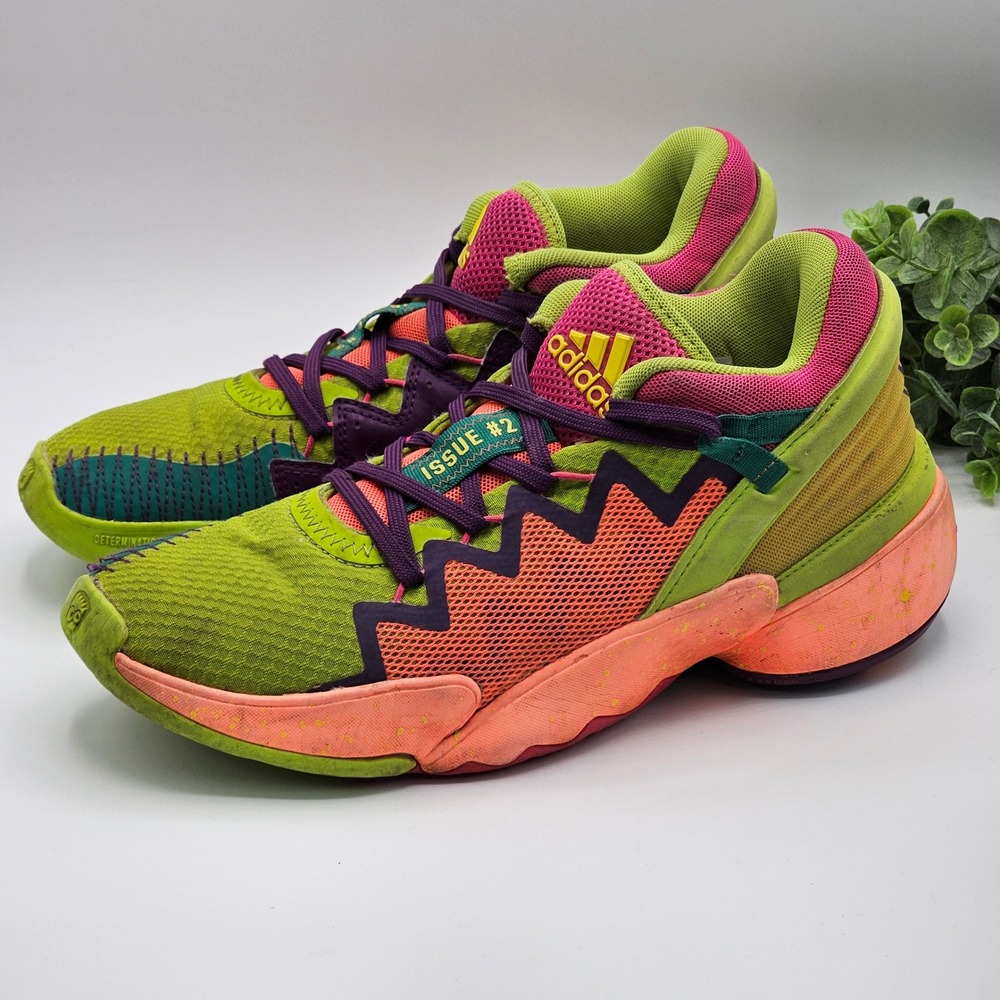 Adidas DON Issue #2 Basketball Shoes Men's‎ 6 Multi Color Athletic FX4488